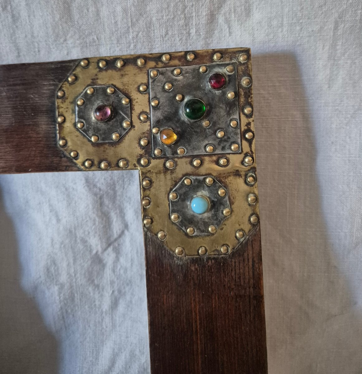 Arts And Craft Frame With Glass Stones-photo-6