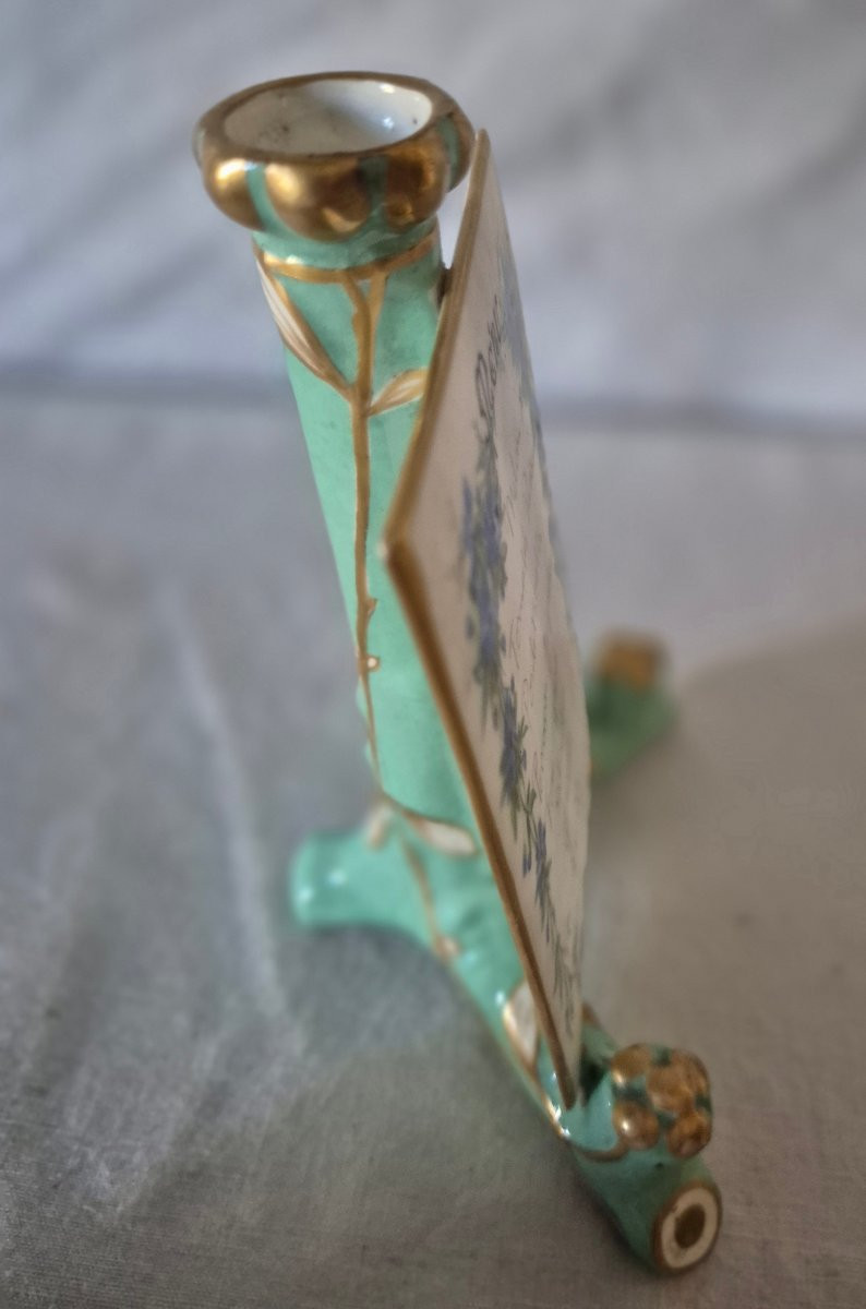 Menu de table sur chevalet formant un vase-photo-6