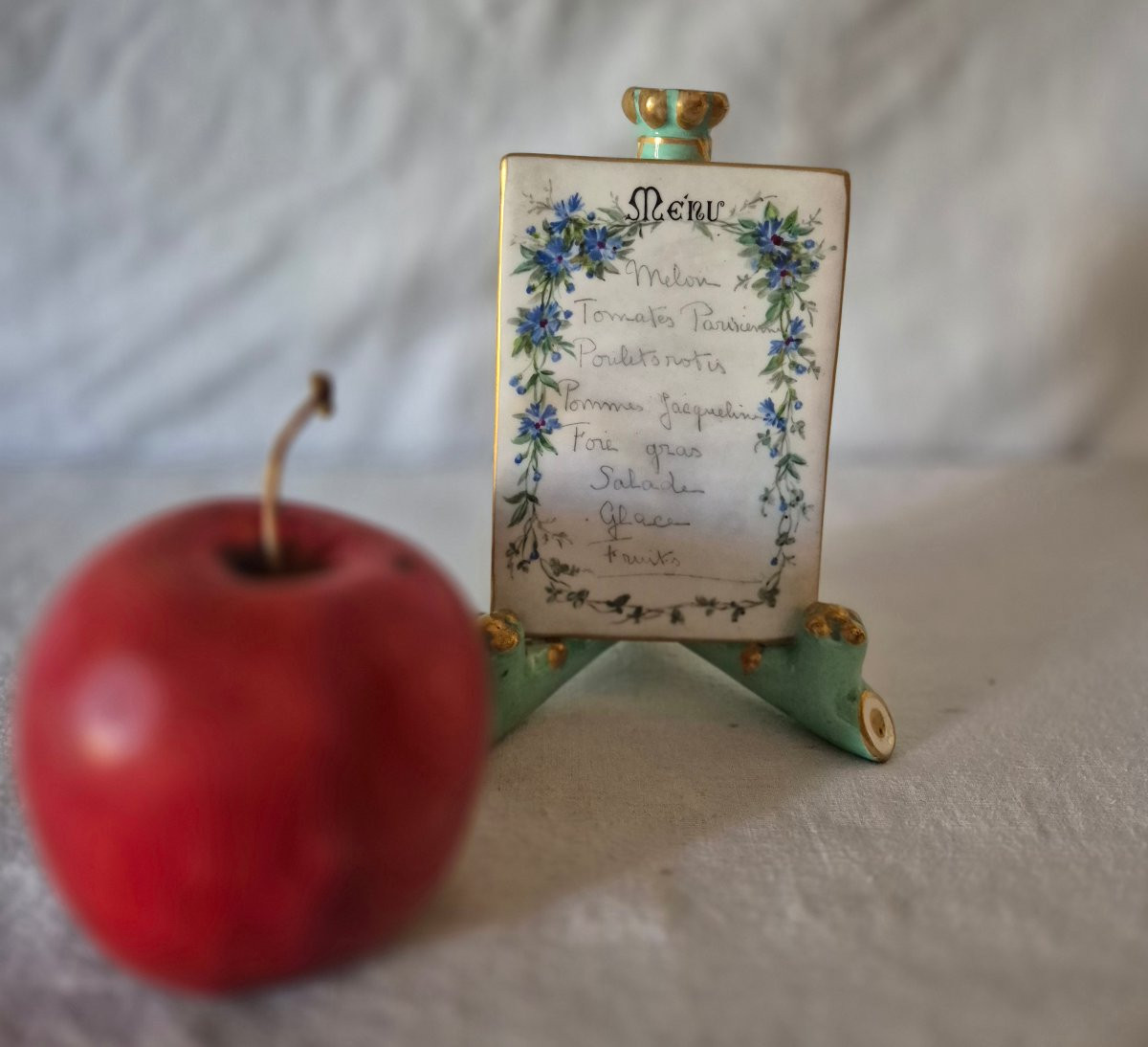 Menu de table sur chevalet formant un vase-photo-7