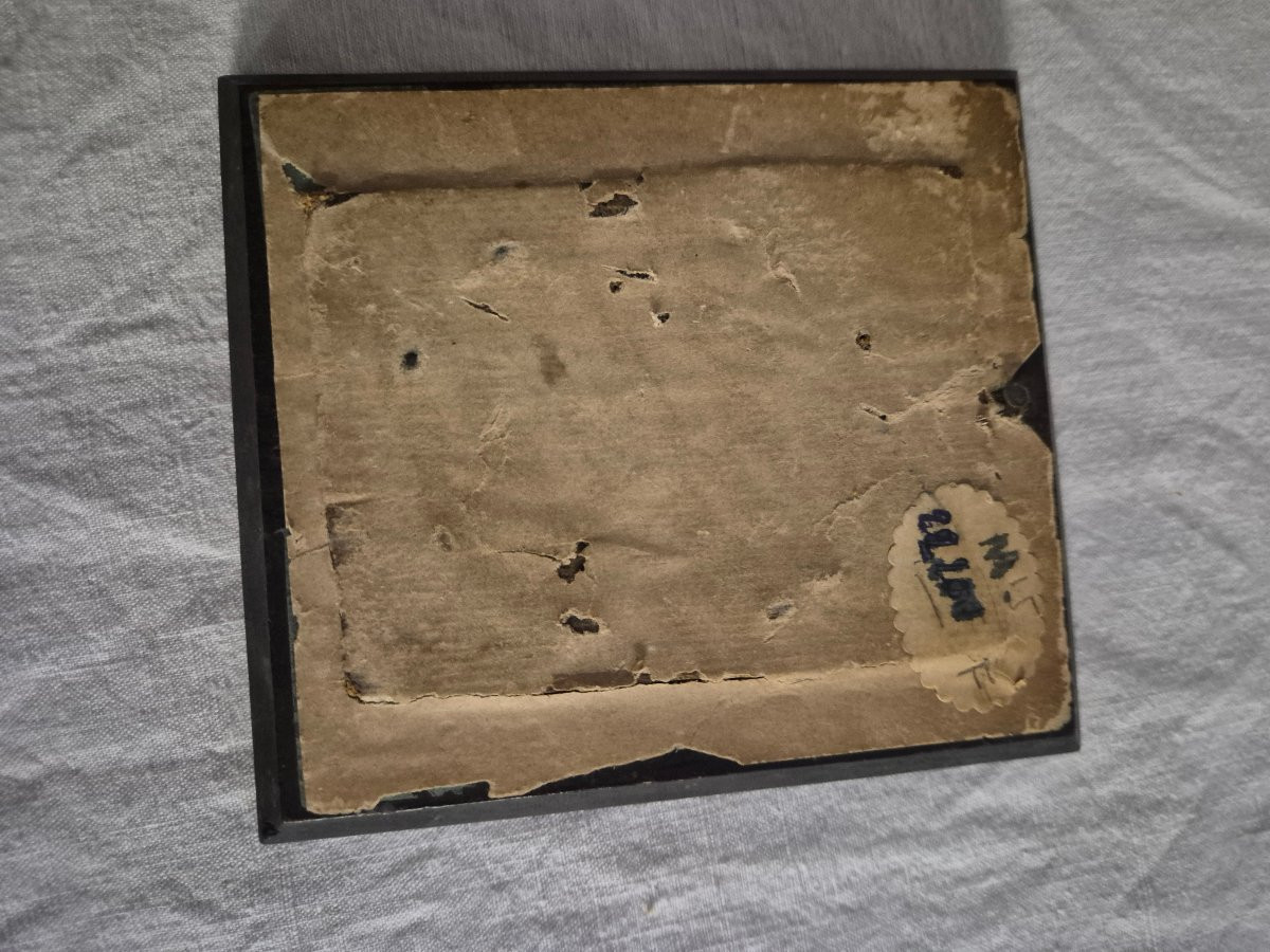 Portrait miniature de femme du monde époque Empire -photo-6