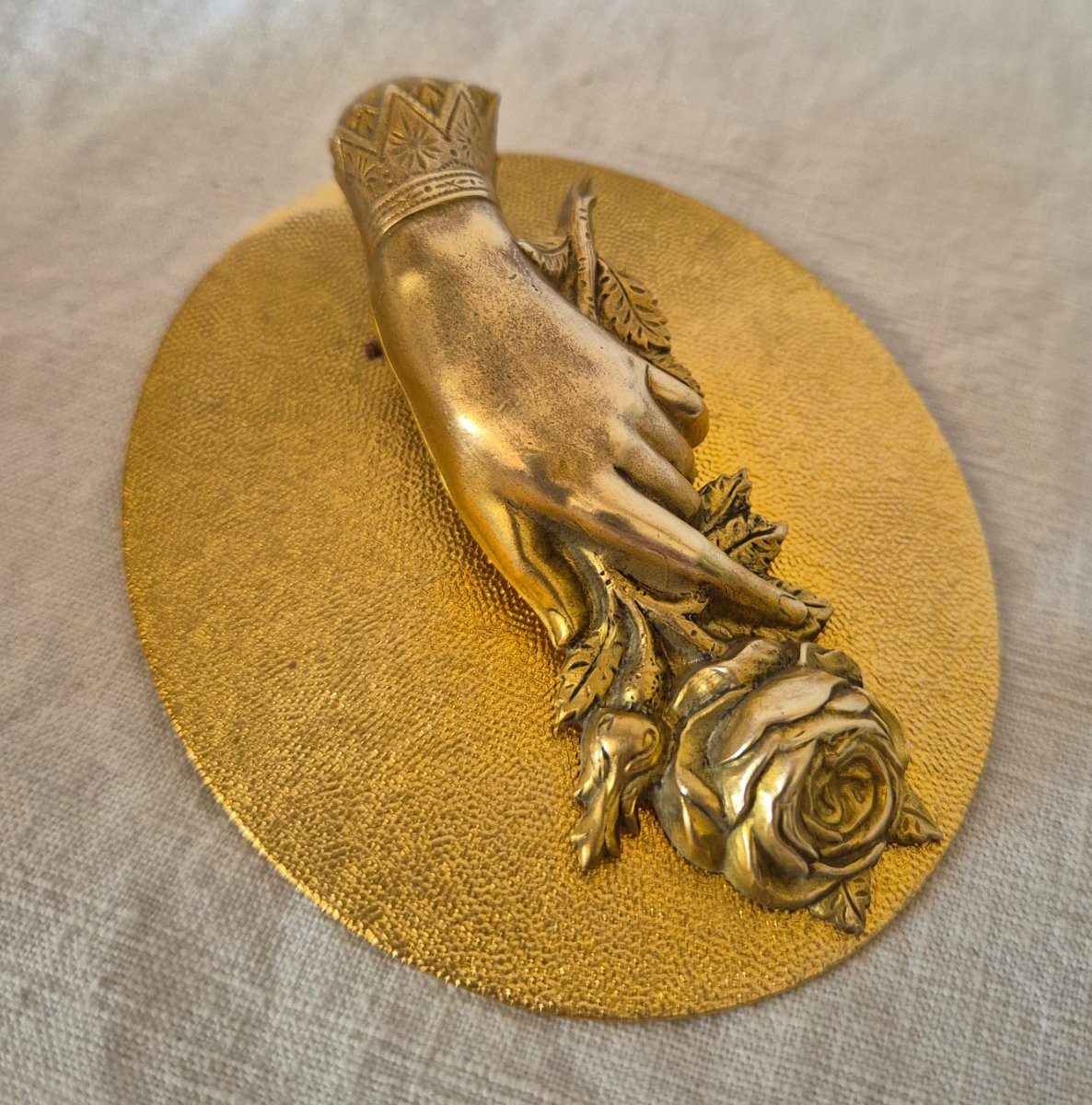 A Romantic Rose Hand Fixed On A Flat Support Forming A Money Clip, Letters...-photo-6