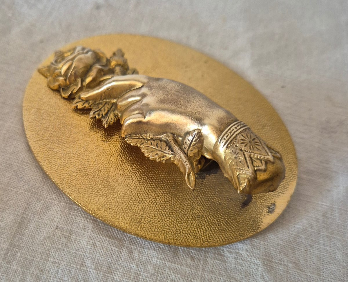 A Romantic Rose Hand Fixed On A Flat Support Forming A Money Clip, Letters...-photo-7