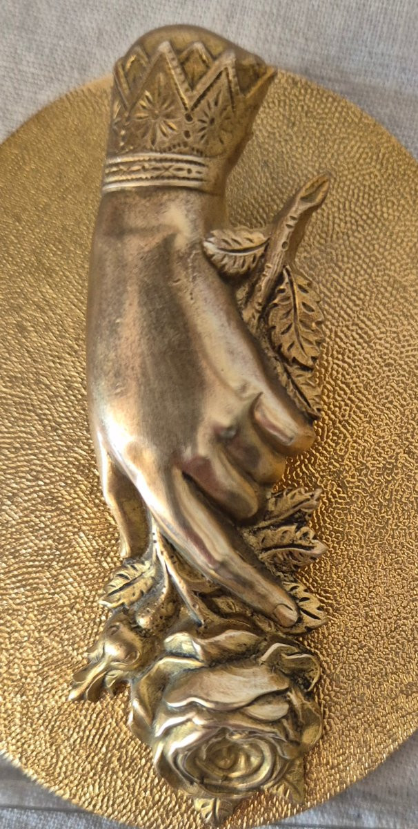 A Romantic Rose Hand Fixed On A Flat Support Forming A Money Clip, Letters...-photo-8