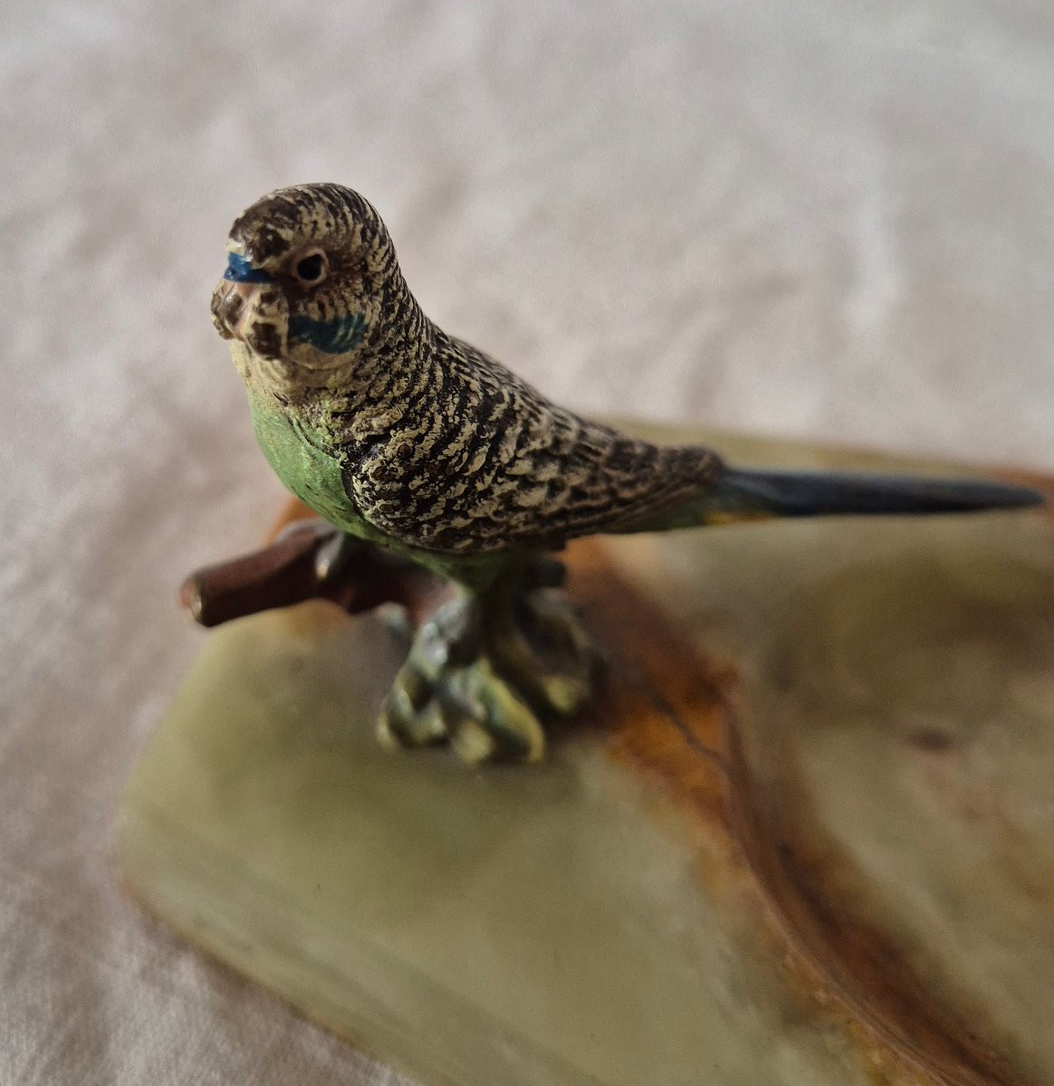 19th Century Vienna Bronze Pocket With Parrot-photo-6