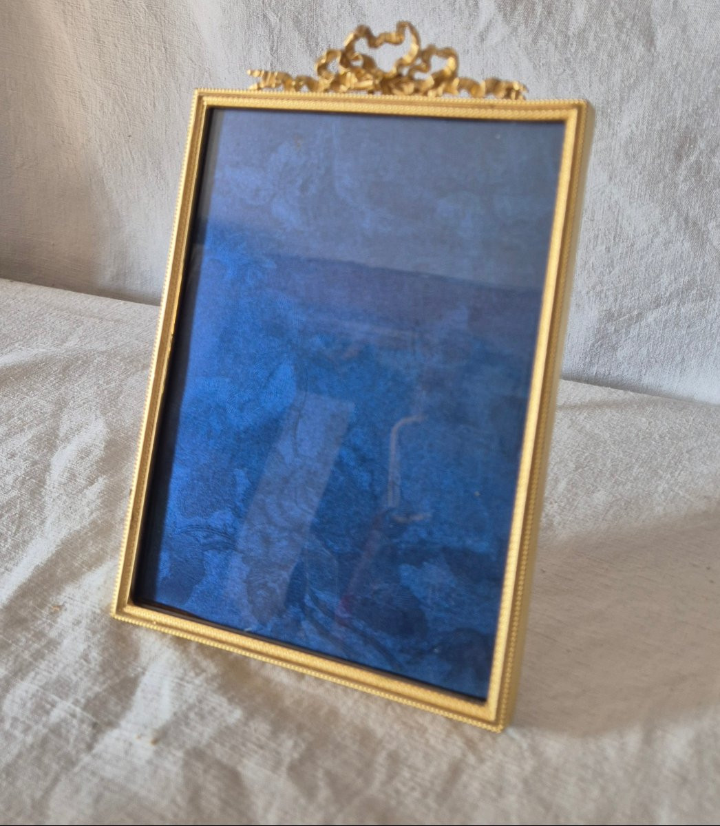 Cadre photo bronze doré style Louis XVI- 13 x 19 cm-photo-4