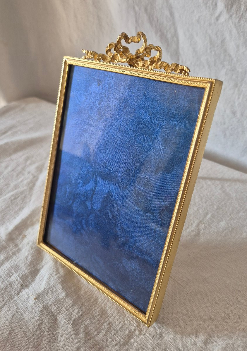 Cadre photo bronze doré style Louis XVI- 13 x 19 cm-photo-5