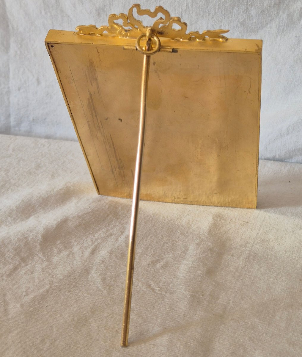 Cadre photo bronze doré style Louis XVI- 13 x 19 cm-photo-6