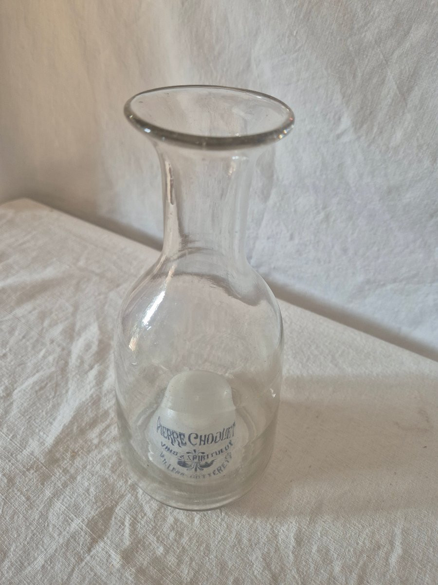 Pierre Choquet Carafon Publicity For Wine And Spirits From The City Of Villiers Cotterets-photo-6