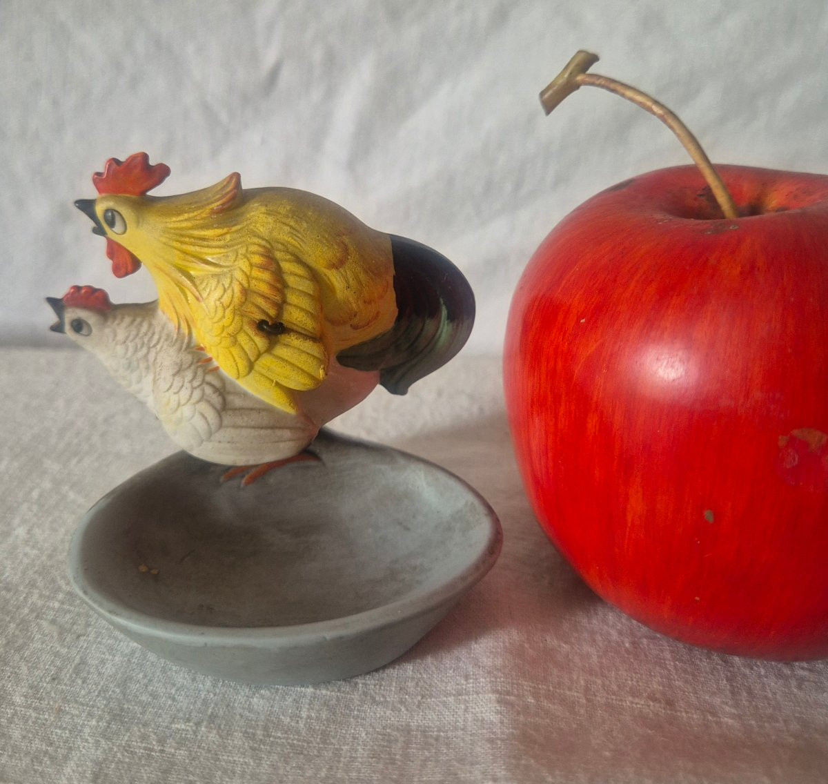 Cendrier vide poche trembleur de poule et de coq en suspension pour un effet de bascule-photo-4