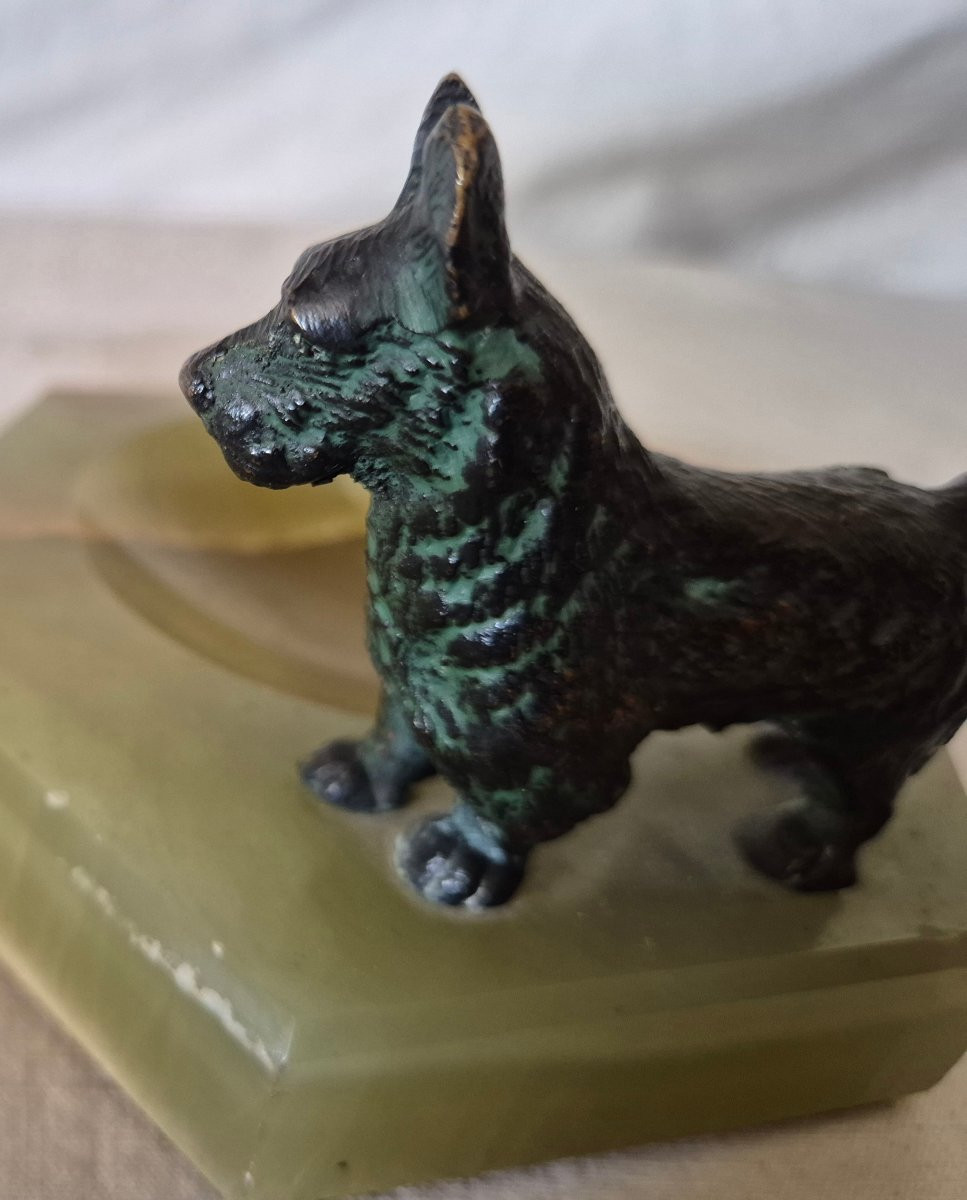 Scottish Terrier Vienna Bronze Pocket Box, Early 20th Century-photo-5