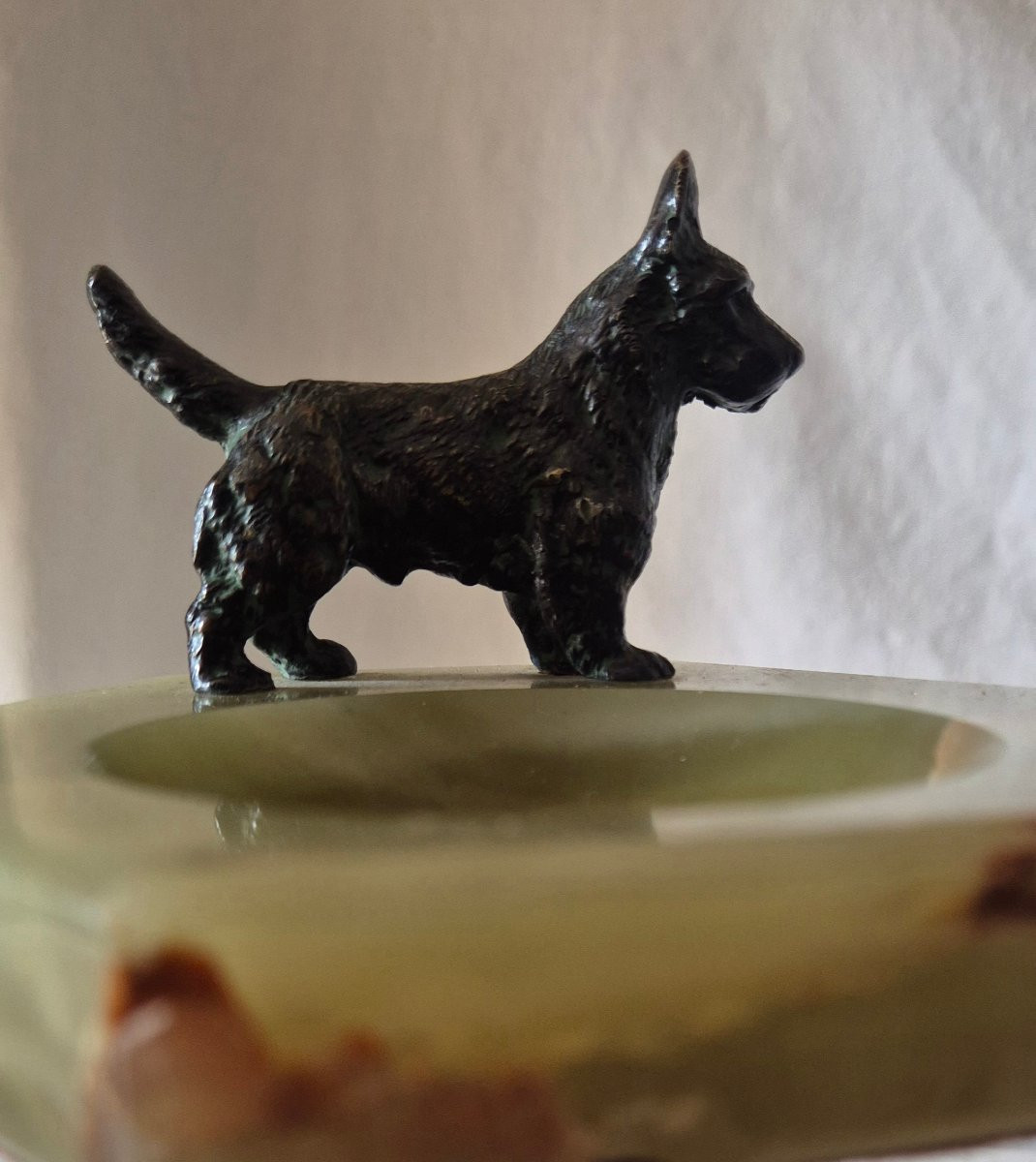 Scottish Terrier Vienna Bronze Pocket Box, Early 20th Century-photo-8