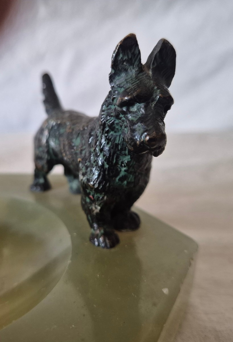Scottish Terrier Vienna Bronze Pocket Box, Early 20th Century