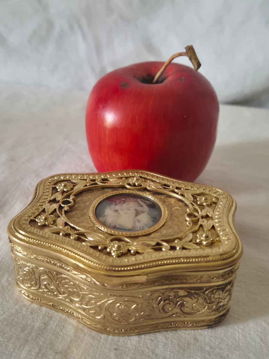 Napoleon III Jewelry Box In Pompom Bronze And Miniature-photo-2