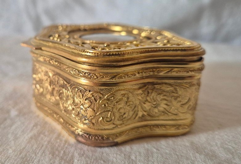 Napoleon III Jewelry Box In Pompom Bronze And Miniature-photo-3