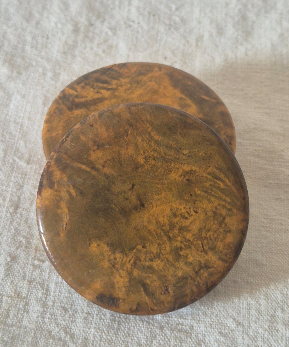Reliquary Of Four Saints In Elm Burl Case 19th Century-photo-1