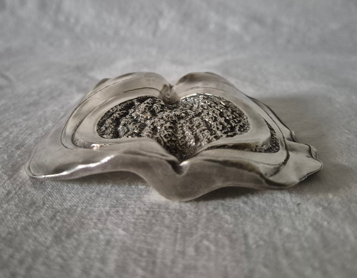 Silver-plated Metal Paperweight From 1975, Designed By Osa Scherdin For Christofle -photo-3