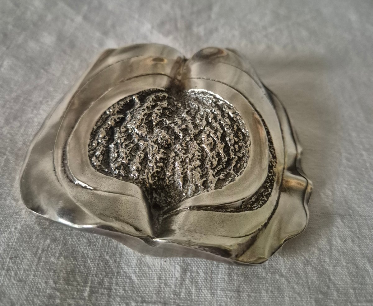Silver-plated Metal Paperweight From 1975, Designed By Osa Scherdin For Christofle 