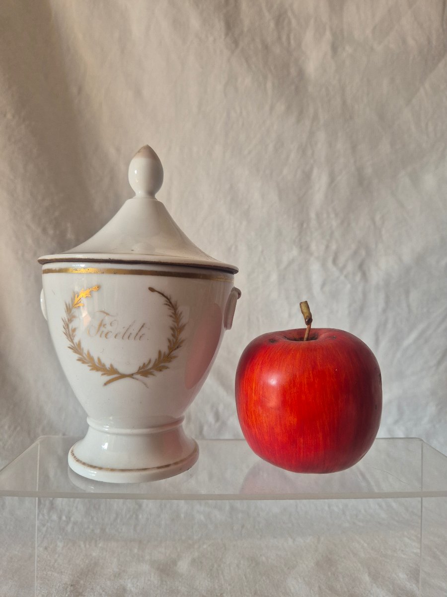 Empire-style Porcelain Jar With Lid, In The Romantic Style -photo-2