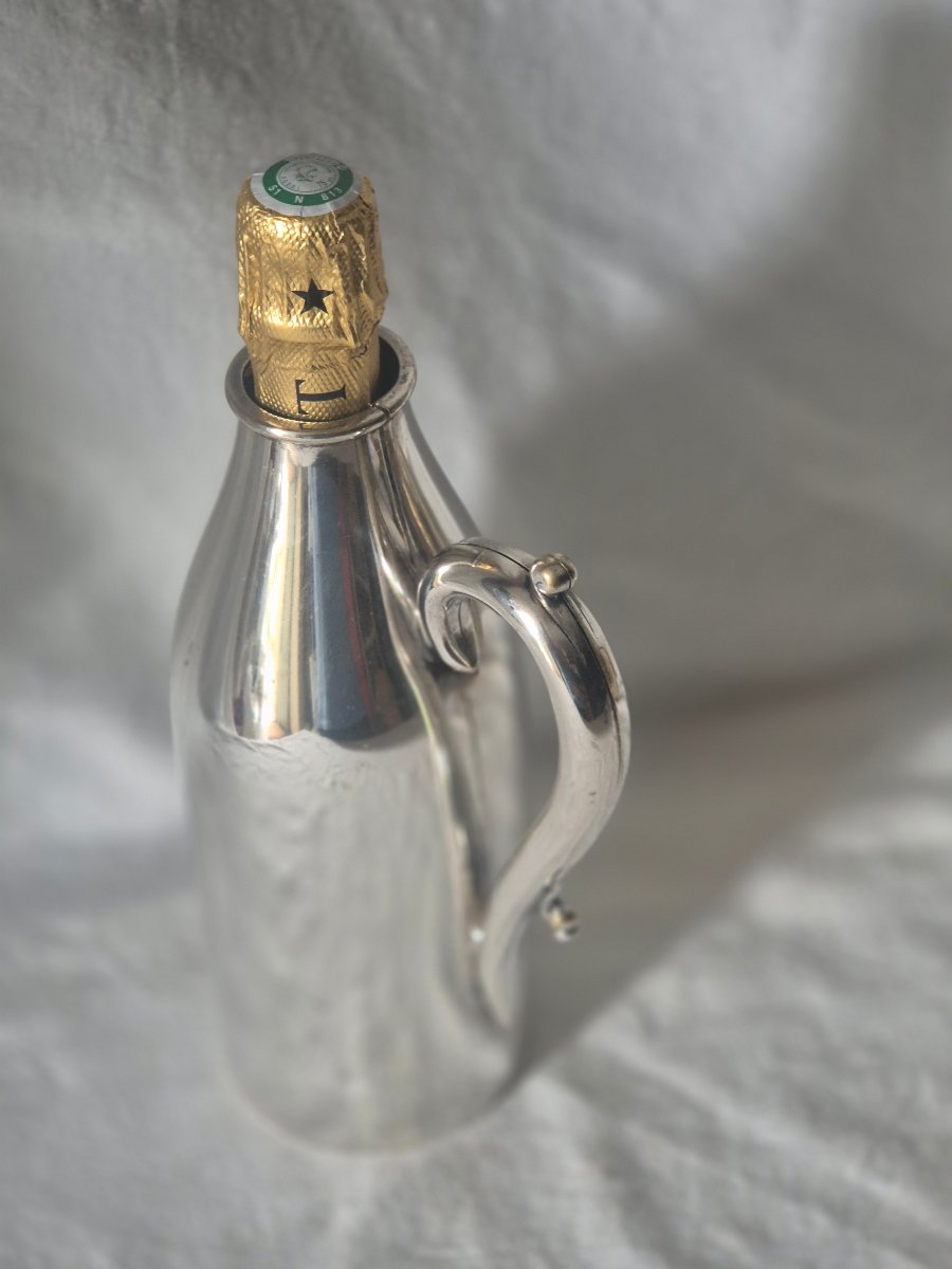 19th-century English Silver-plated Champagne Bottle Holder -photo-2