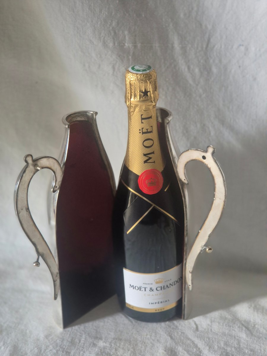 19th-century English Silver-plated Champagne Bottle Holder -photo-3