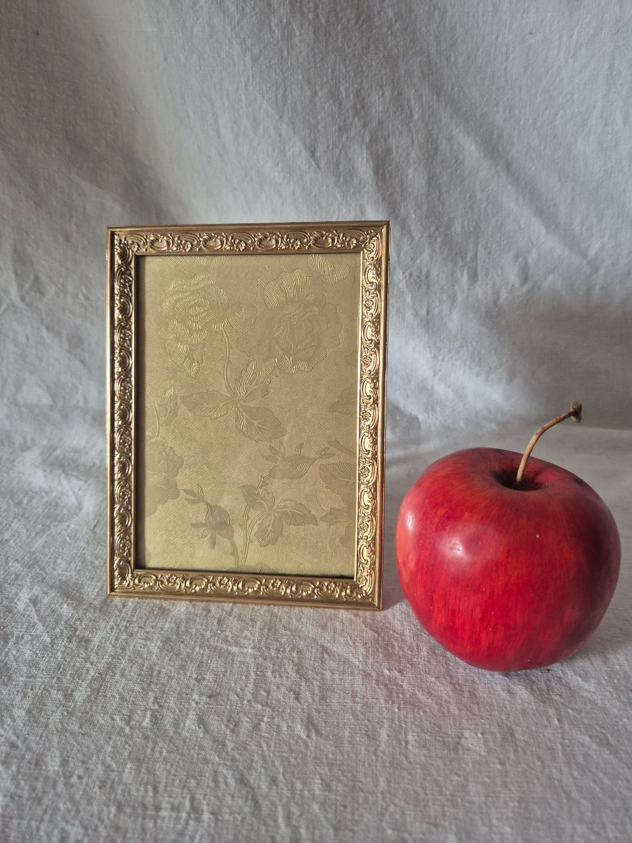19th-century Album-sized Gilded Bronze Photo Frame -photo-2