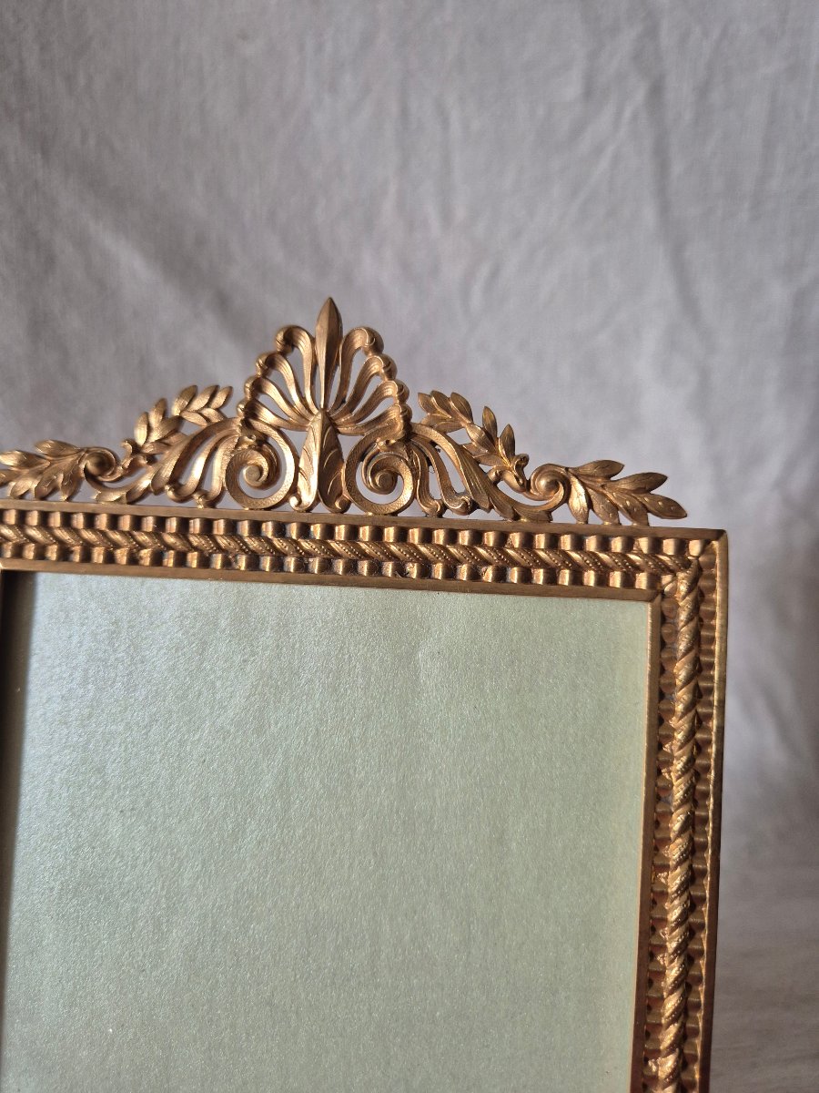 Cadre photo bronze doré style Directoire de la fin du XIXème siècle -photo-4