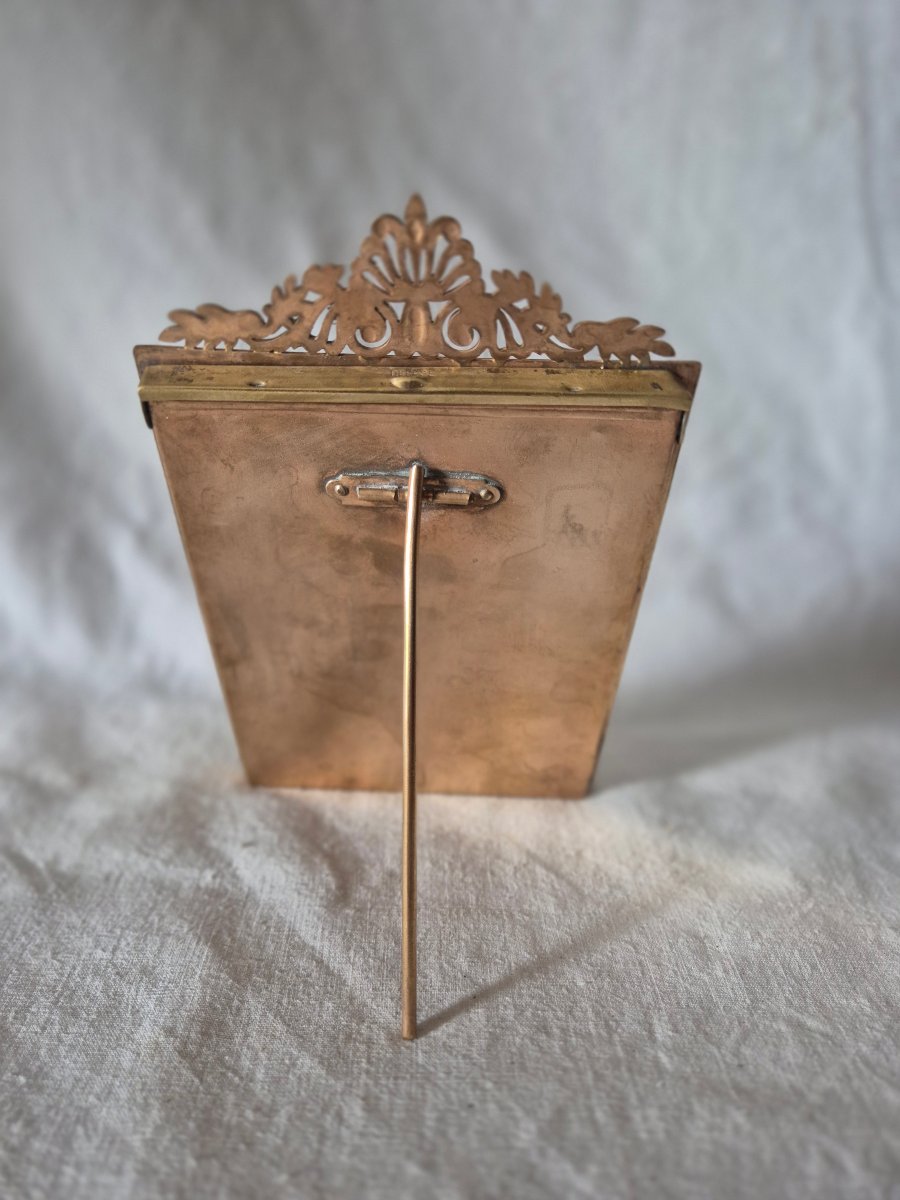 Cadre photo bronze doré style Directoire de la fin du XIXème siècle -photo-3