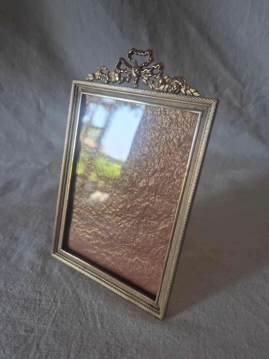 19th-century Album-sized Gilded Bronze Picture Frame -photo-3