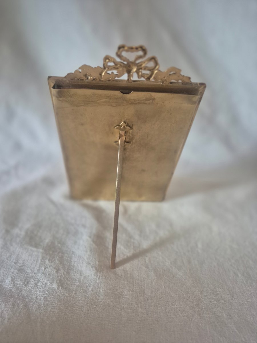 19th-century Album-sized Gilded Bronze Picture Frame -photo-2