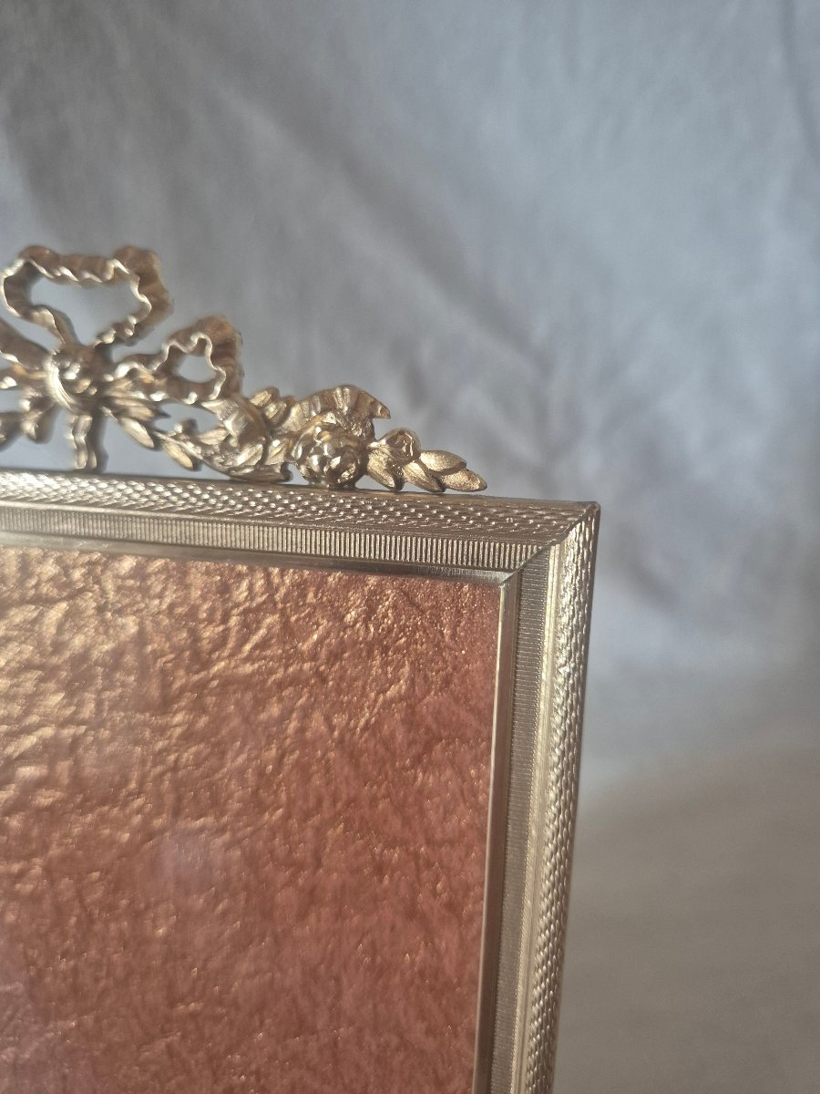 19th-century Album-sized Gilded Bronze Picture Frame -photo-5