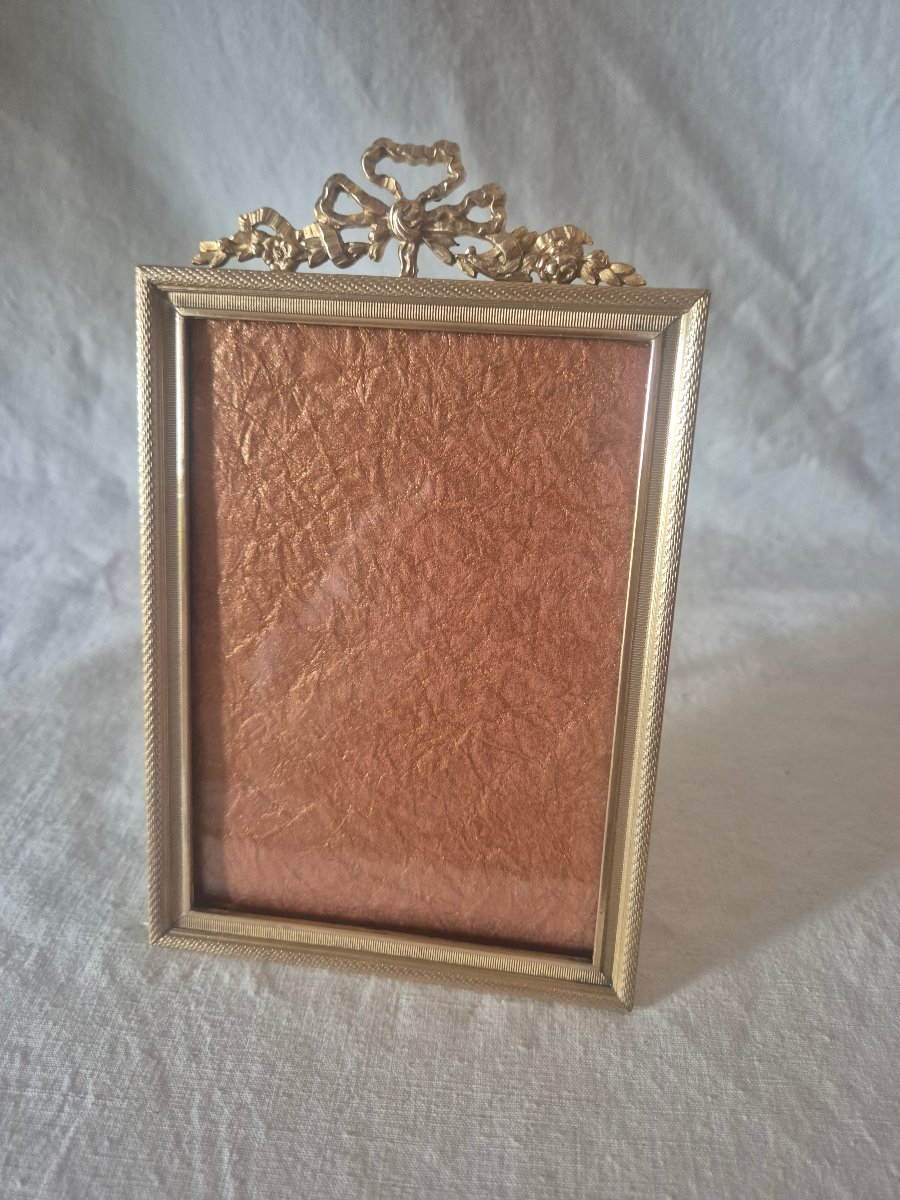 19th-century Album-sized Gilded Bronze Picture Frame -photo-6