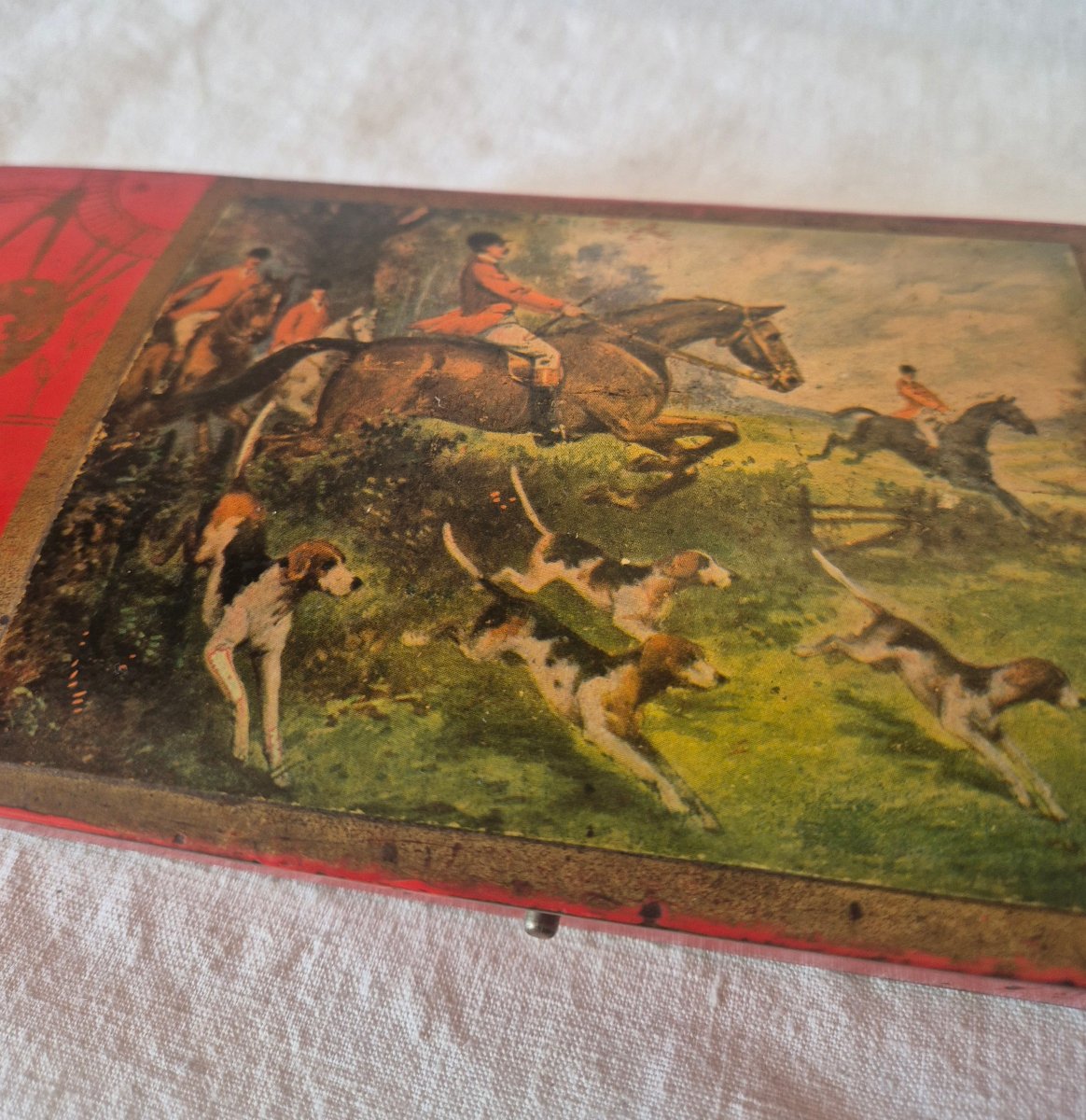 Double-compartment School Pencil Case Featuring A "chasse à La Courre" Theme-photo-3