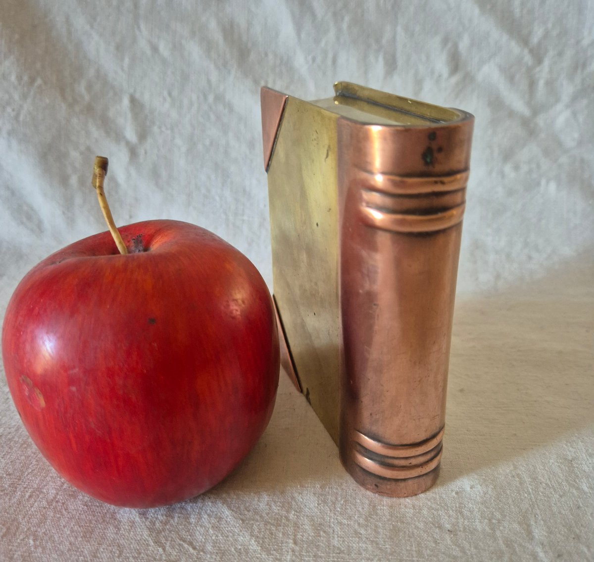 Livre briquet de poilu réalisé avec de la récupération d'obus de la première guerre mondiale -photo-2