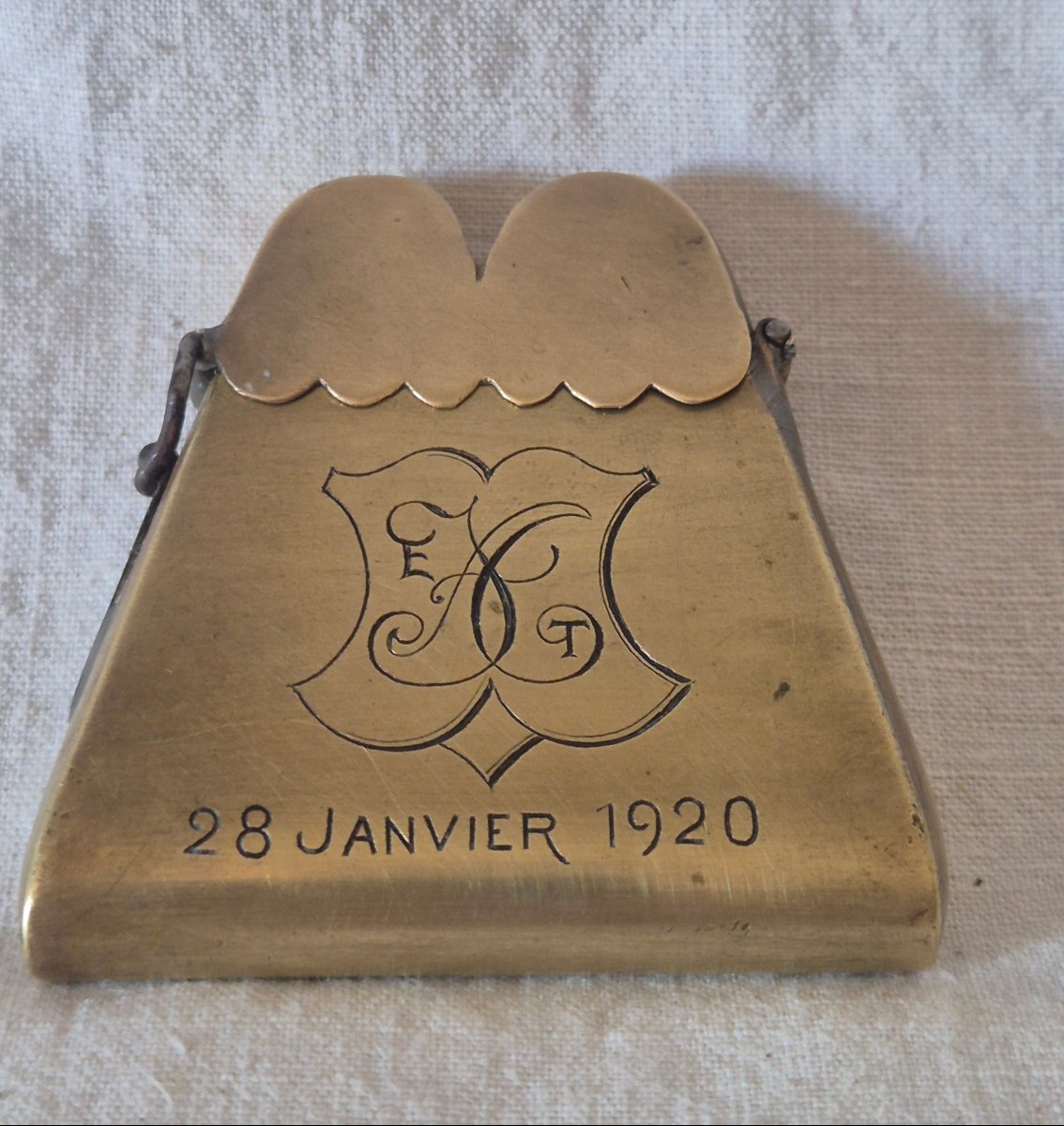World War I Soldier's Lighter Pouch Dated January 28, 1920