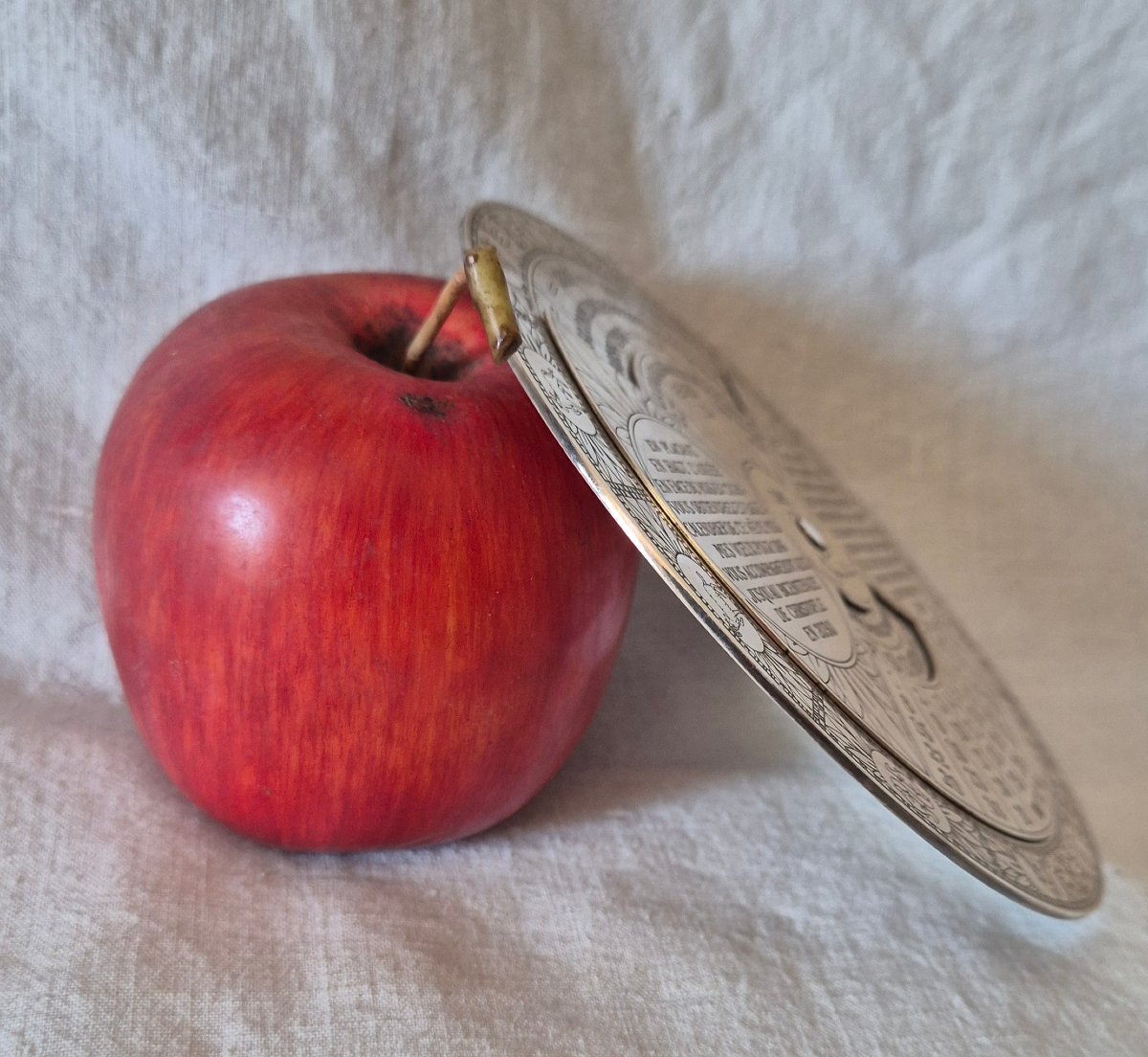 1989 Perpetual Calendar By Christofle, Made Of Silver-plated Metal -photo-4