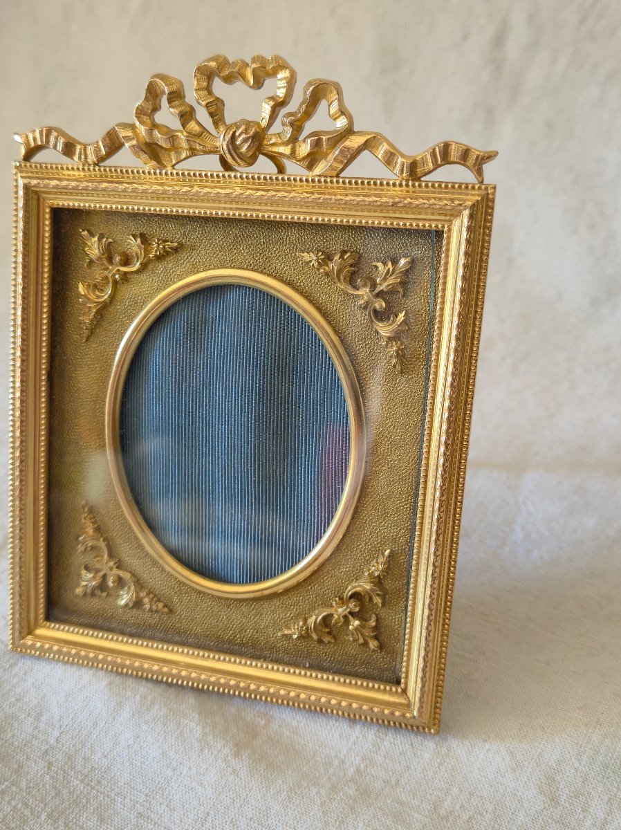 Pair Of Gilded Bronze Frames From The Late 19th Century In The Louis XVI Style -photo-3