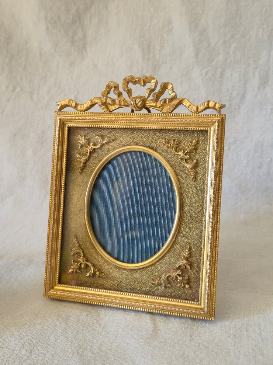 Pair Of Gilded Bronze Frames From The Late 19th Century In The Louis XVI Style -photo-1