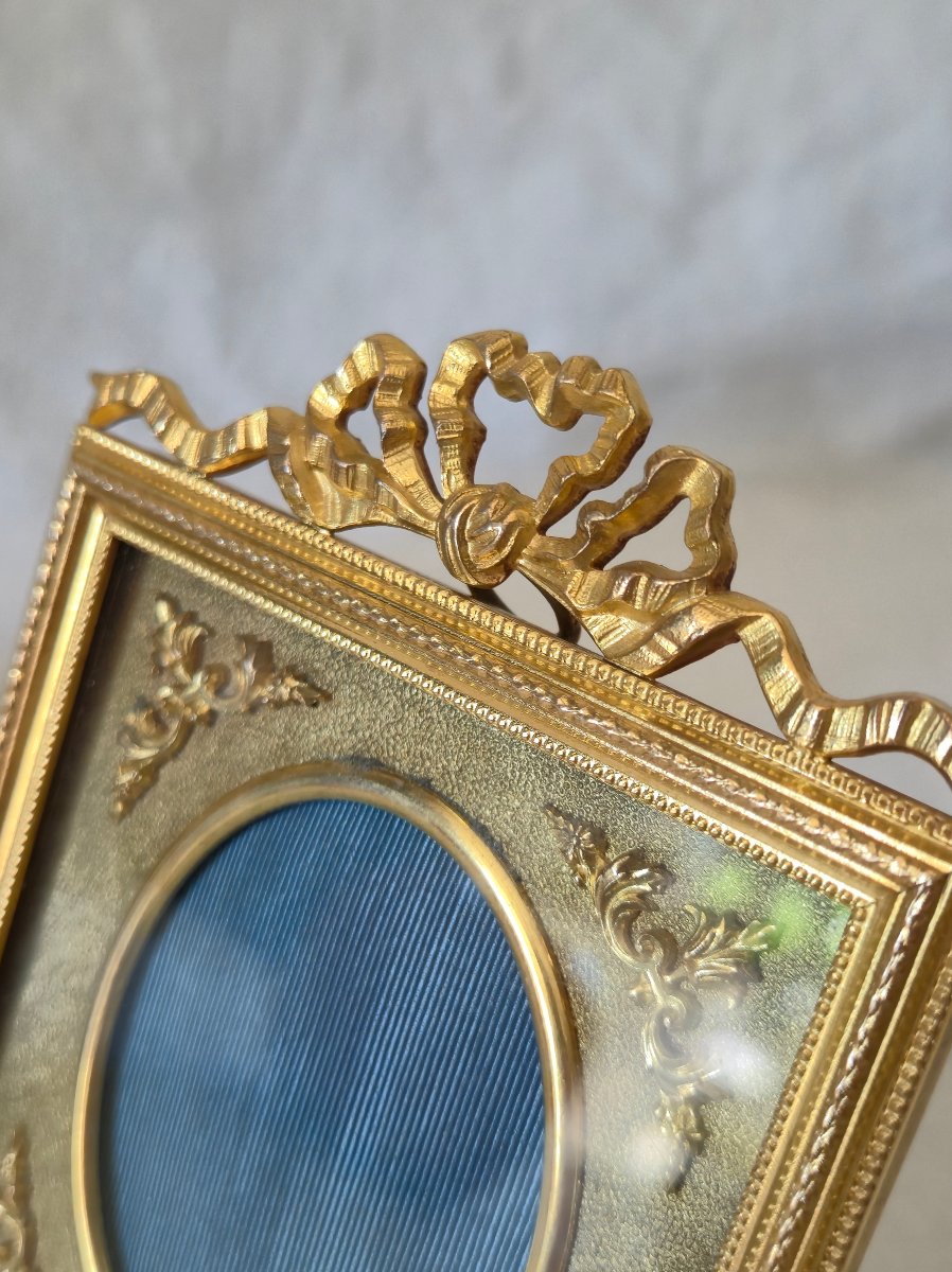 Pair Of Gilded Bronze Frames From The Late 19th Century In The Louis XVI Style -photo-2