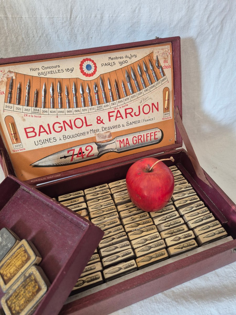 Baignol &amp; Farjon Pen Nib Store Display Case, Circa 1900-photo-3