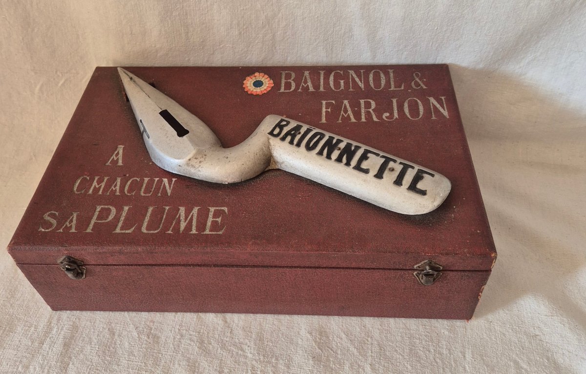 Baignol &amp; Farjon Pen Nib Store Display Case, Circa 1900-photo-3