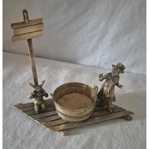 Bronze Watch Holder With A Dunce Cap Theme