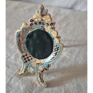 19th Century Cloisonné Enamelled Bronze Watch Holder 