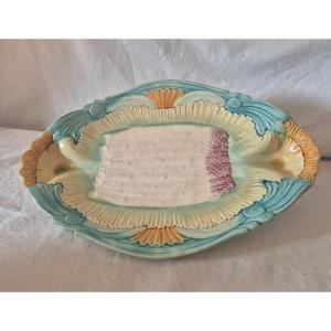 Earthenware Serving Dish With Special Asparagus Slip