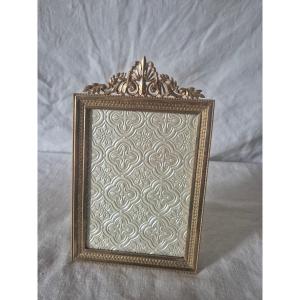 Gilded Bronze Photo Frame, Napoleon III Period, Album Format 19.5 X 12 Cm