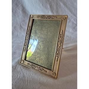 Cadre photo de style Empire en bronze doré du XIXème siècle