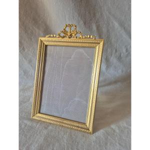 Second Empire-style Gold-plated Bronze Photo Frame, Album Size.