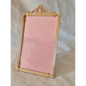19th-century Gilt Bronze Photo Frame In Album Size