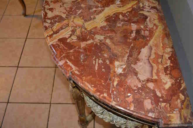 Console Bois Doré de style Louis XVI-photo-3