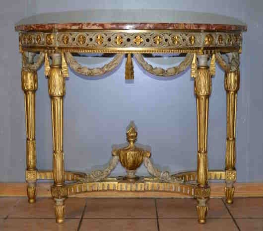 Console Bois Doré de style Louis XVI