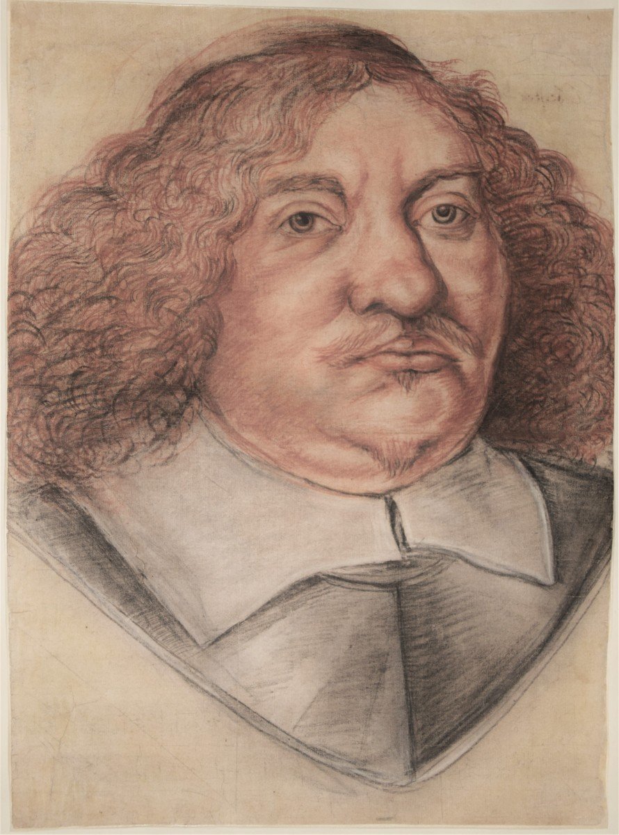 17th Century School. Portrait Of An Ecclesiastic. Annotated By Van Mierevelt. Large Format.
